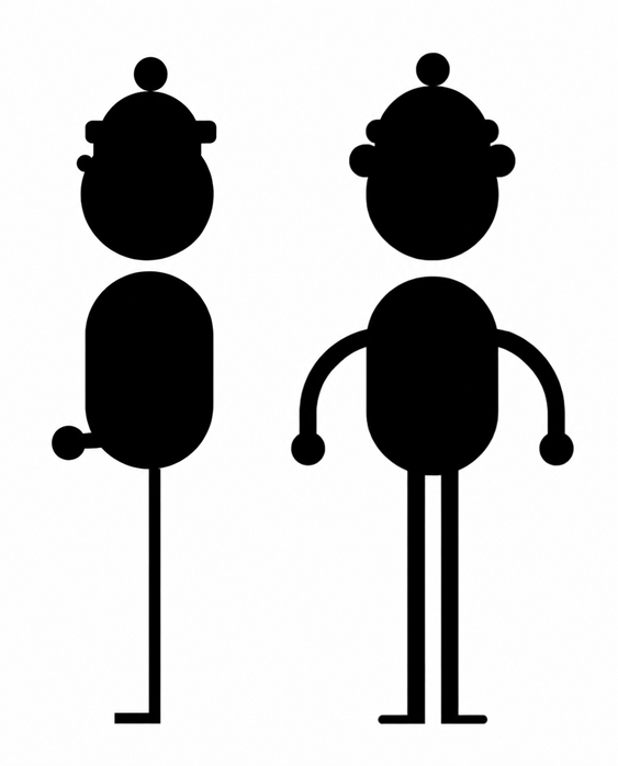 Turnaround du personnage Gerry