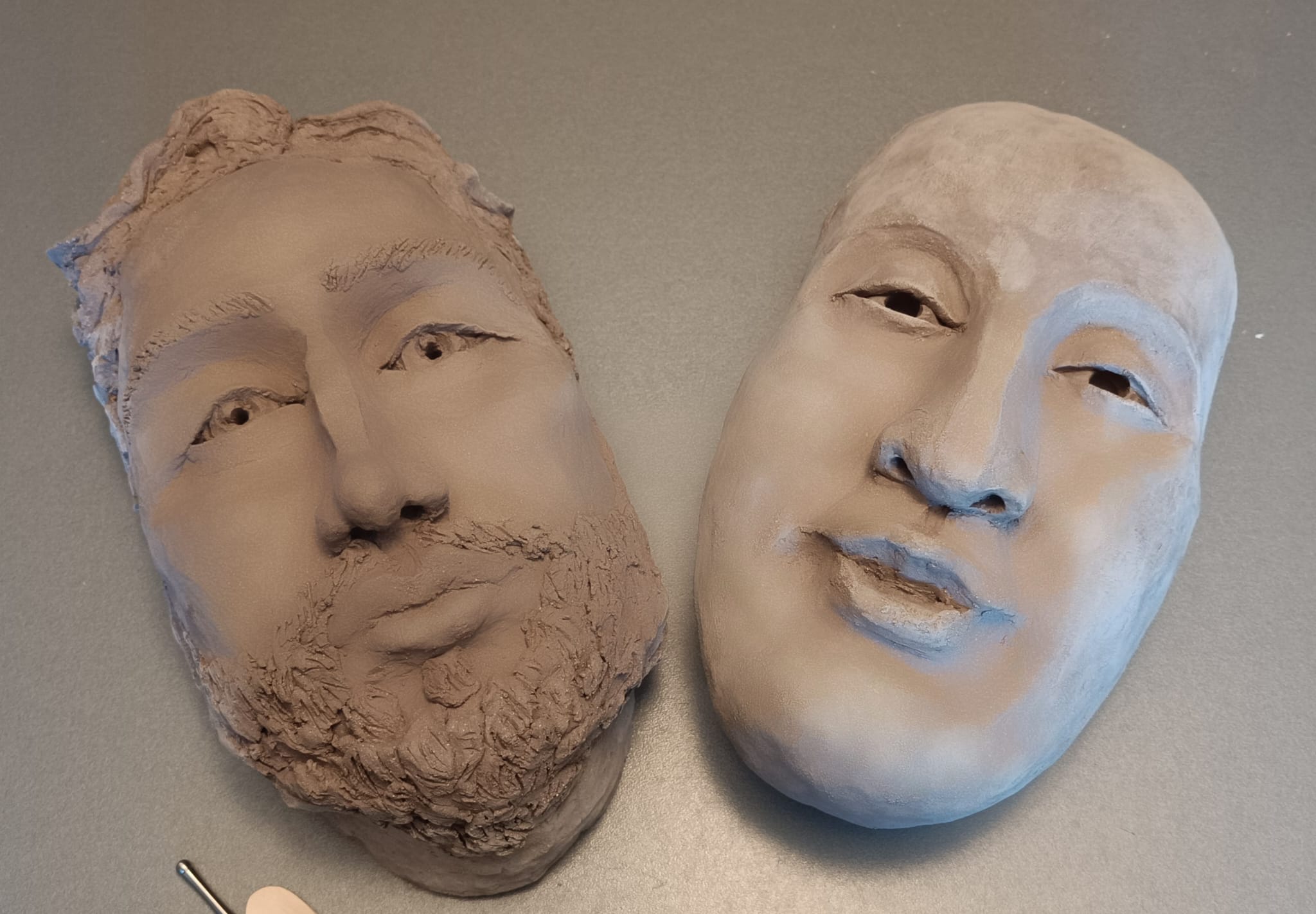 Clay mask surface detail